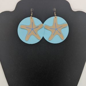 Faux Leather Hand Made Earrings